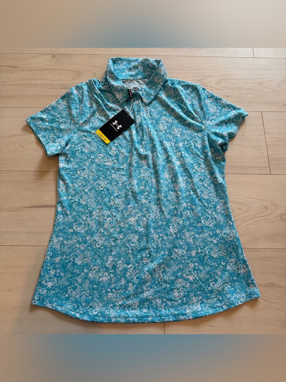 Under Armour NWT Women’s Blue Button-Down Polo